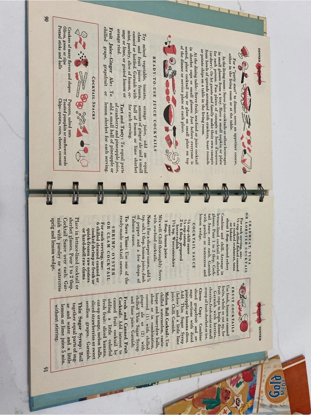 Betty Crocker Blue, Red, Yellow Cookbook Lot